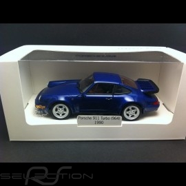 Porsche 964 Turbo 1990 metallic blue 1/24 Welly MAP02493716