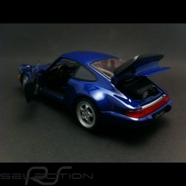 Porsche 964 Turbo 1990 metallic blue 1/24 Welly MAP02493716