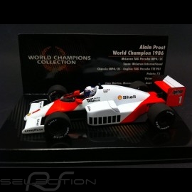 Mc Laren Tag Porsche MP4 2C Alain Prost World Champion 1986 1/43 Minichamps 436860001