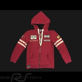 Hoodie jacket Clay Regazzoni red - kids