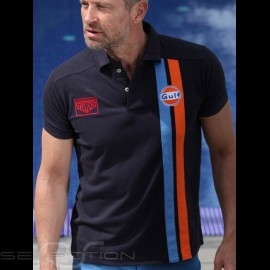 Polo Gulf Stripe navy blue - men