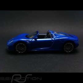 Porsche 918 Spyder pull  back toy Welly blue