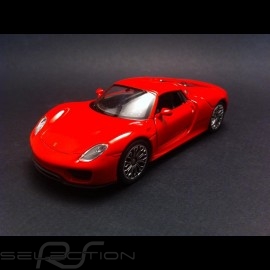 Porsche 918 Spyder red pull  back toy Welly 
