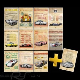 Plakat Porsche 904 Carrera GTS Drückplatte auf Aluminium Dibond 40 x 60 cm Helge Jepsen