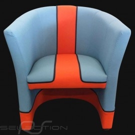 Tub chair Racing Inside n° 20 blue Racing team / orange