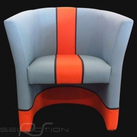 Tub chair Racing Inside n° 21 blue Racing team / orange