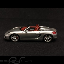 Porsche Boxster Spyder 981 2015 metallic grau 1/43 Spark S4931