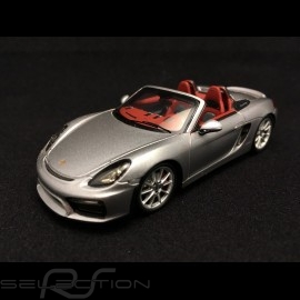 Porsche Boxster Spyder 981 2015 metallic grau 1/43 Spark S4931