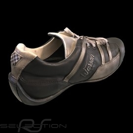 Sneaker Vintage Racing Rennfahrer Style schwarz / beige - Herren