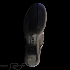 Sneaker Vintage Racing Rennfahrer Style schwarz / beige - Herren