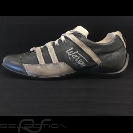 Sneaker Vintage Racing Rennfahrer Style schwarz / beige - Herren