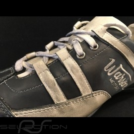 Sneaker Vintage Racing Rennfahrer Style schwarz / beige - Herren