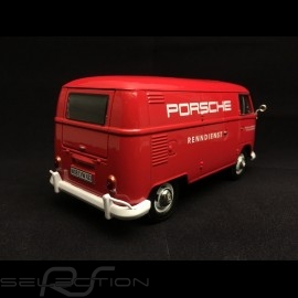 VW kombi T1 Porsche Träger Renndienst rot 1/24 Motormax 795574