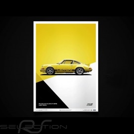 Porsche Poster 911 Carrera RS 1973 light yellow