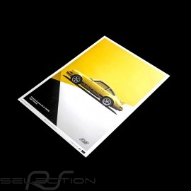 Porsche Poster 911 Carrera RS 1973 light yellow