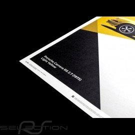 Porsche Poster 911 Carrera RS 1973 lichtgelb