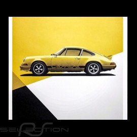 Porsche Poster 911 Carrera RS 1973 light yellow