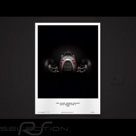 Set 3 Porsche Poster Silberpfeile Auto Union