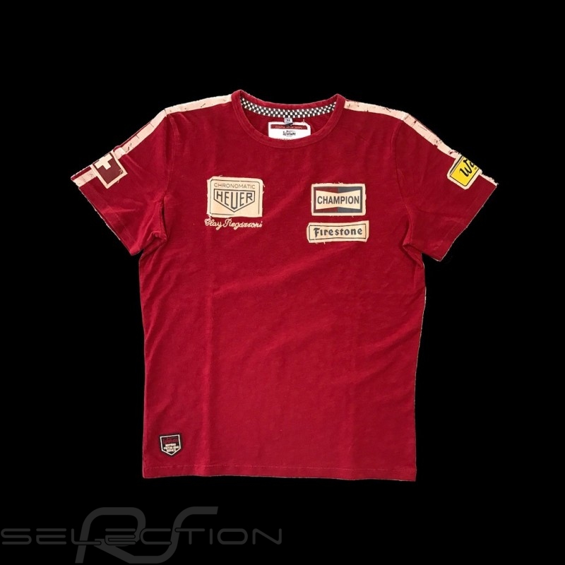 Polo shirt Clay Regazzoni n° 4 red - men