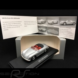 Porsche 356 A 1600 Speedster 1958 silver grey very rare 1/43 Minichamps WAP020022