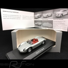 Porsche 718 RS 60 Spyder 1958 silbergrau sehr Selten 1/43 Minichamps WAP020020
