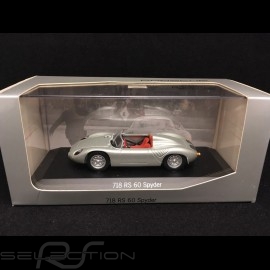 Porsche 718 RS 60 Spyder 1958 silbergrau sehr Selten 1/43 Minichamps WAP020020