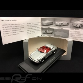 Porsche 911 3.2 Speedster 1989 silver grey very rare 1/43 Minichamps WAP020021