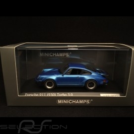 Porsche 911 type 930 Turbo 3.0 Minerva blue 1/43 Minichamps  CA04316030
