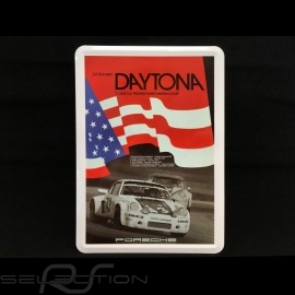 Postkarte Porsche aus Metall mit Umschlag Porsche 911 RSR 24h Daytona