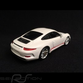 Porsche 911 R type 991 2016 weiß rote Schreiben 1/43 Minichamps 410066221