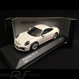 Porsche 911 R type 991 2016 weiß rote Schreiben 1/43 Minichamps 410066221