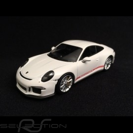 Porsche 911 R type 991 2016 weiß rote Schreiben 1/43 Minichamps 410066221