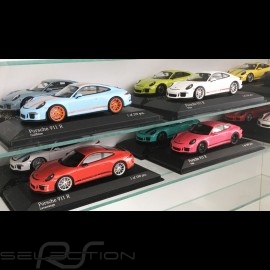 Wall showcase for 8 to 60 Porsche models scale 1/43 1/24 1/18