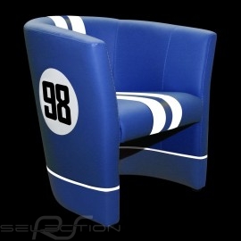Tub chair Racing Inside n° 98 Cobra racing blue / white