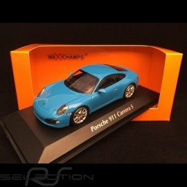 Porsche 911 Carrera S type 991 Riviera blau 1/43 Minichamps 940060220
