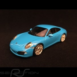 Porsche 911 Carrera S type 991 Riviera blue 1/43 Minichamps 940060220