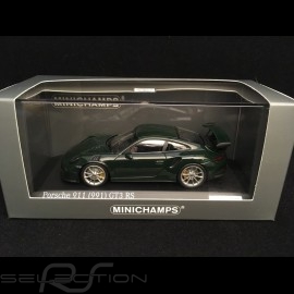 Porsche 911 GT3 RS type 991 2014 british racing green 1/43 Minichamps CA04316100