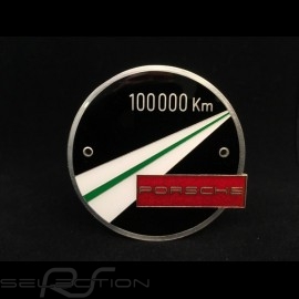 Grille badge Porsche 100,000 km 4 colors cold enamel
