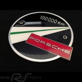 GrillBadge Porsche 100.000 km 4 farben kaltemailliert