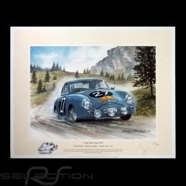 Porsche Poster 356 A 1.6 n° 27 Liège-Rome-Liège 1959