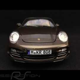 Porsche 911 Turbo 997 2010 braun Macadamia 1/18 Norev 187622