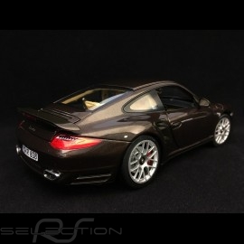 Porsche 911 Turbo 997 2010 braun Macadamia 1/18 Norev 187622