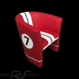 Tub chair Racing Inside n° 7 red / white / black 512FLM71