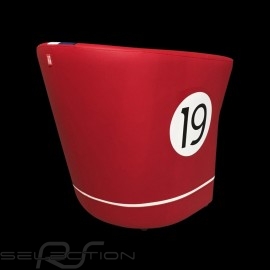 Tub chair Racing Inside n° 19 red / white / blue / black GTOLM62