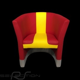 Tub chair Racing Inside n° 10 red / yellow / gray 512MLM71