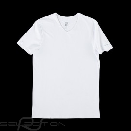 T-shirt Porsche Essential Collection basic weiß- set von 2 Porsche Design WAP820F - Herren