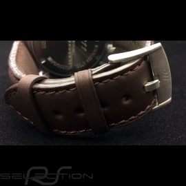 Uhr Chrono Porsche 911 Classic weiß / braune Armband Porsche Design WAP0700070F