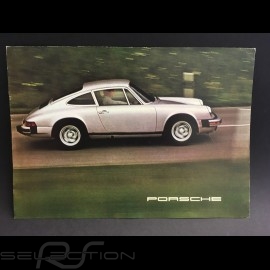 Porsche Broschüre Porsche Bereich 1975 in Englisch