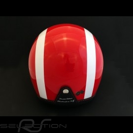 Helm Jo Siffert 1968 replica n° 5 / 100 rot weißen Streifen Schweizer Flagge mit Visier