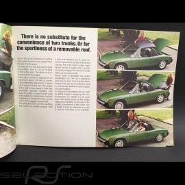 Porsche Broschüre 914 1975 in Englisch